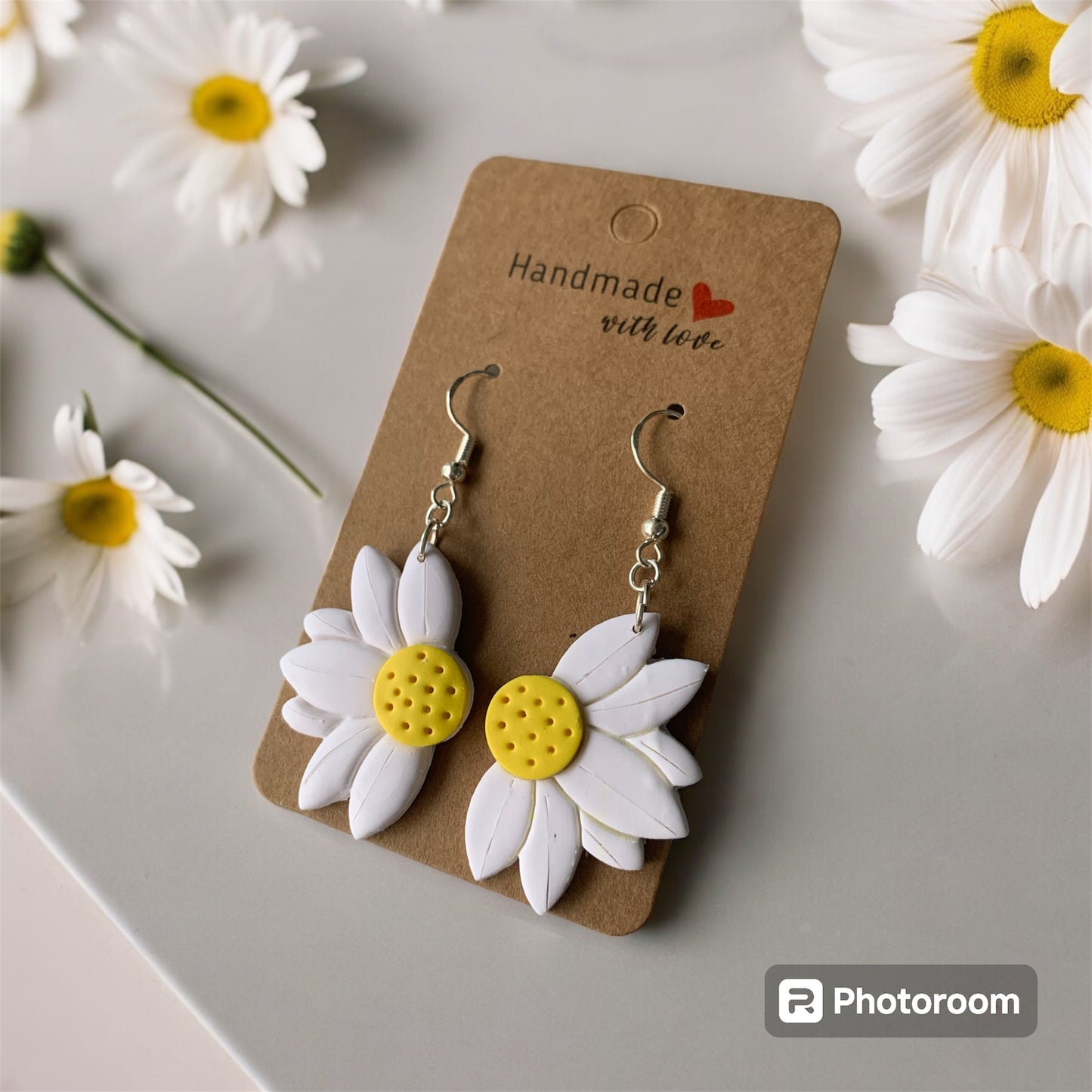 Half Sunflower Earrings