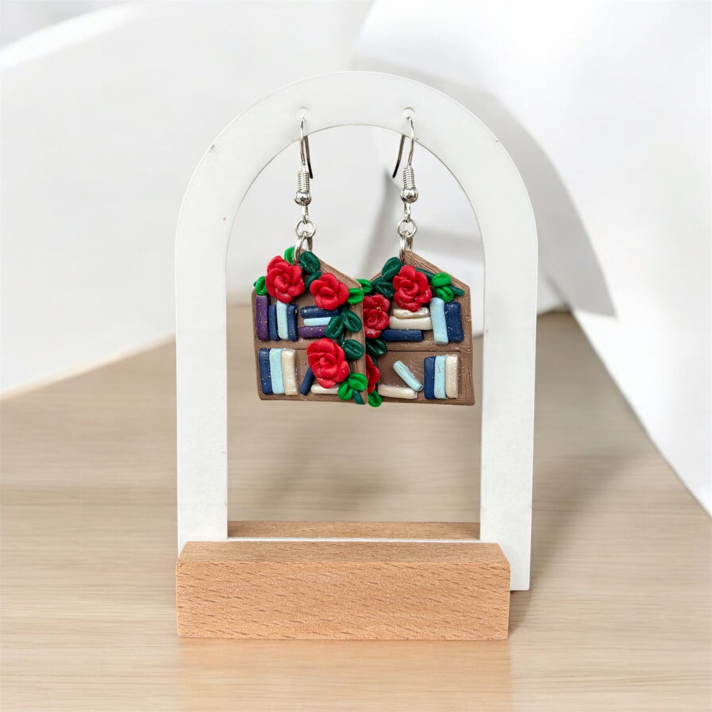 Bookshelf Earrings
